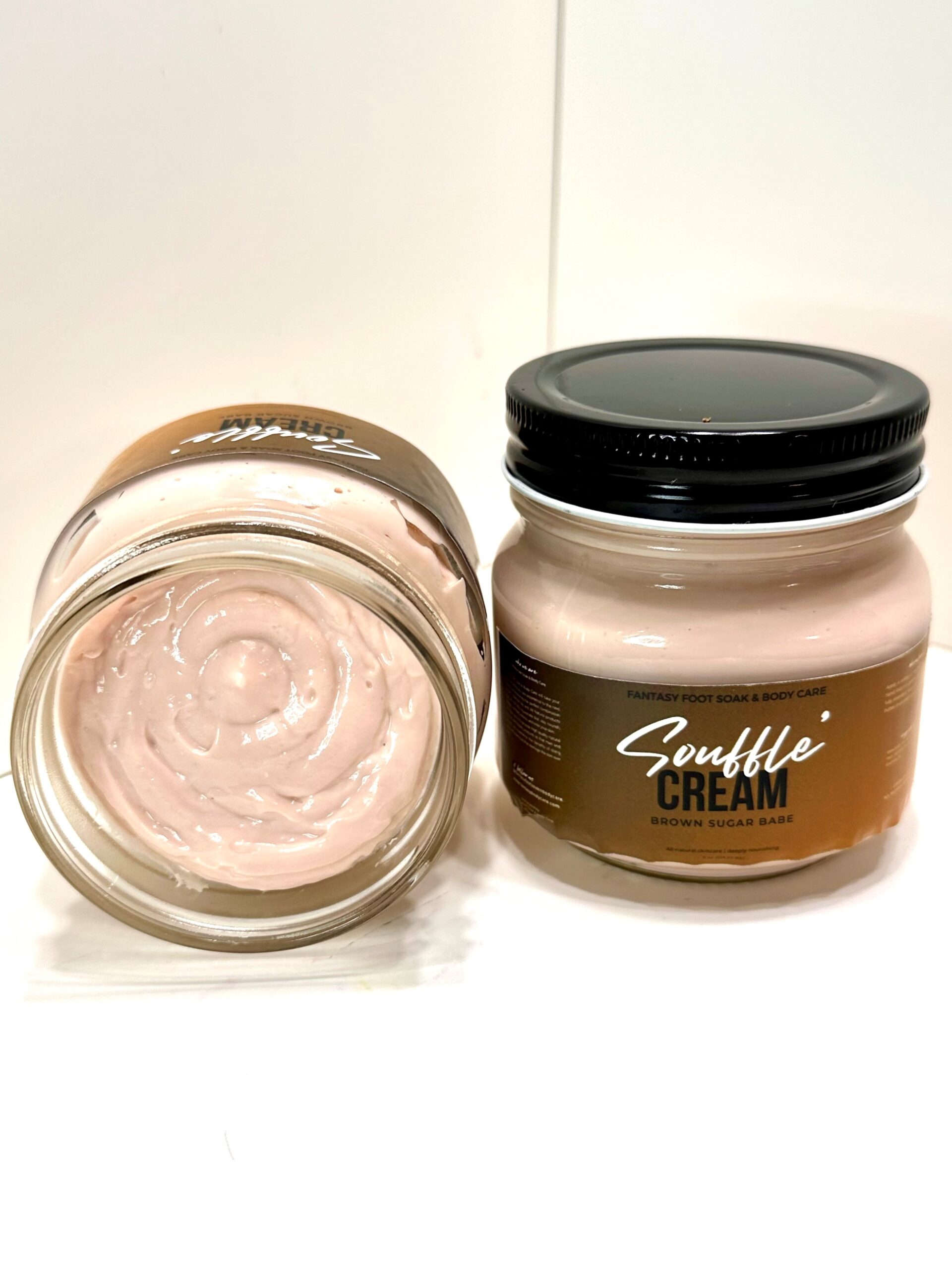 Fantasy Foot Soak & Body Care's Aromatherapy Body Soufflé Cream in the Brown Sugar Babe scent. 